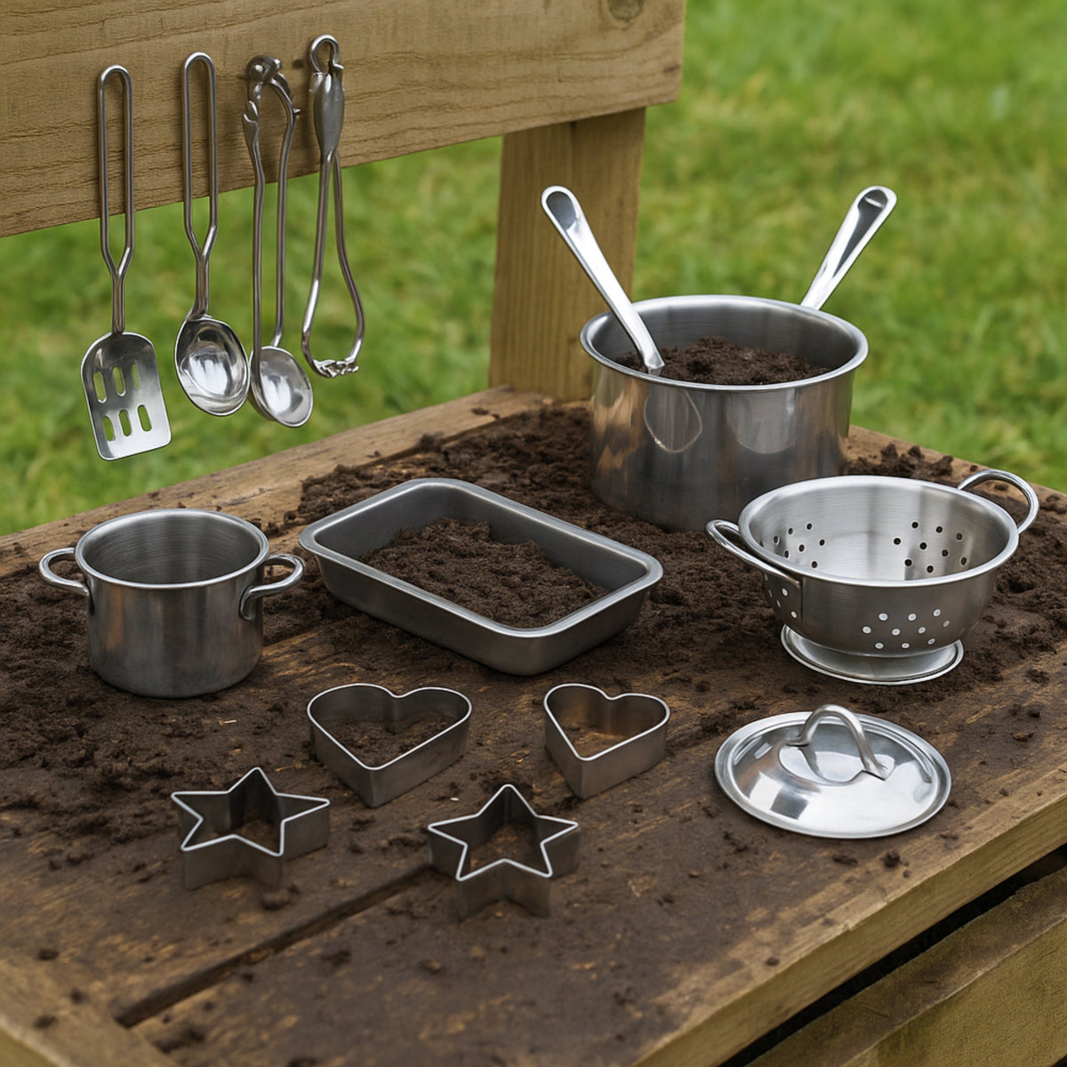 All-Play Stainless Steel 27-Piece Toy Cookware Set